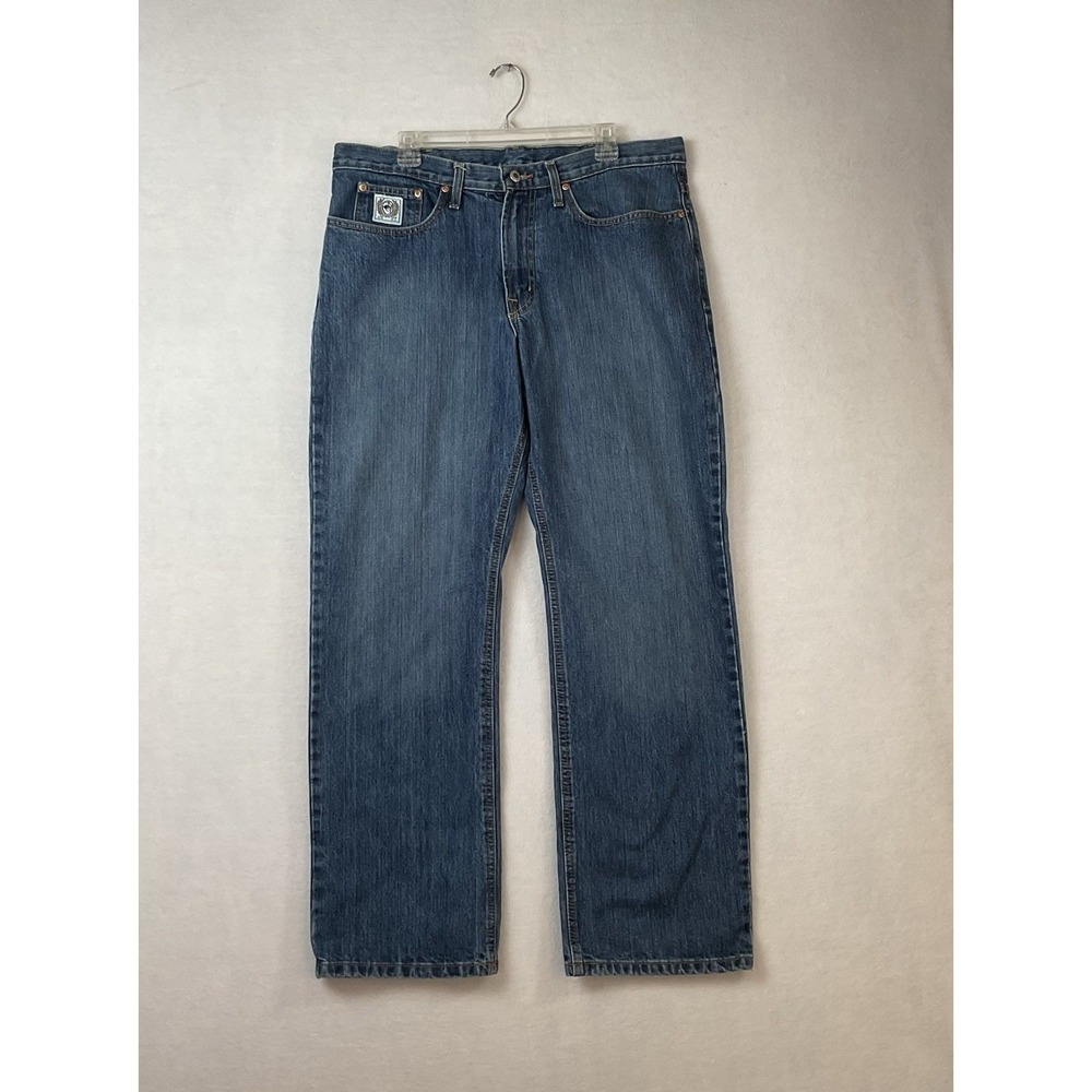Cinch Jeans White Label Mens 36 X 32  Blue Denim Cowboy Western Straight #1